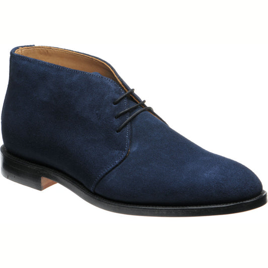 Product image for NPS Russell mens Chukka boots in navy suede