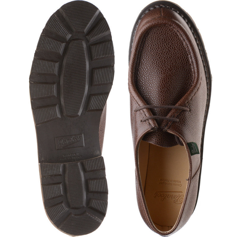 Product image for Paraboot Michael mens rubber-soled Derby shoes in graine ebene
