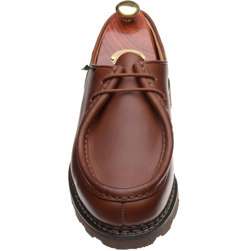 Product image for Paraboot Michael mens rubber-soled Derby shoes in lisse marron