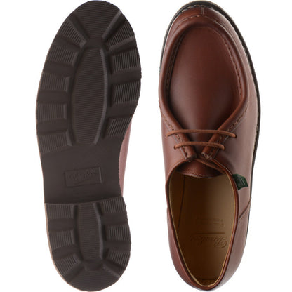 Product image for Paraboot Michael mens rubber-soled Derby shoes in lisse marron