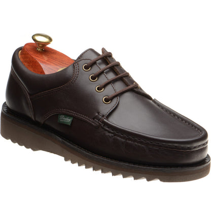 Product image for Paraboot Thiers mens rubber-soled Derby shoes in kenya dark brown