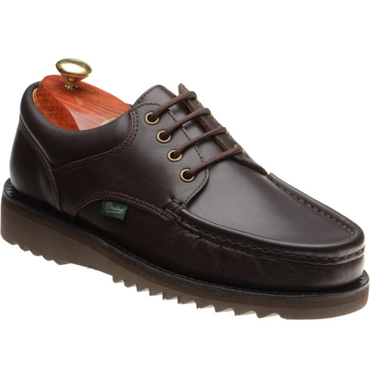 Product image for Paraboot Thiers mens rubber-soled Derby shoes in kenya dark brown