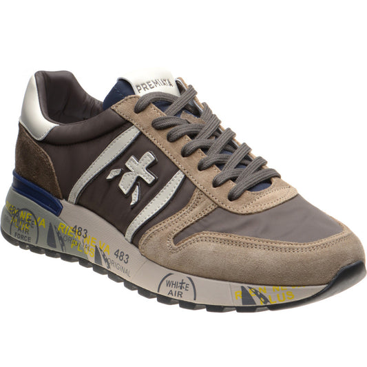 Product image for Premiata Lander mens rubber-soled trainers in brown