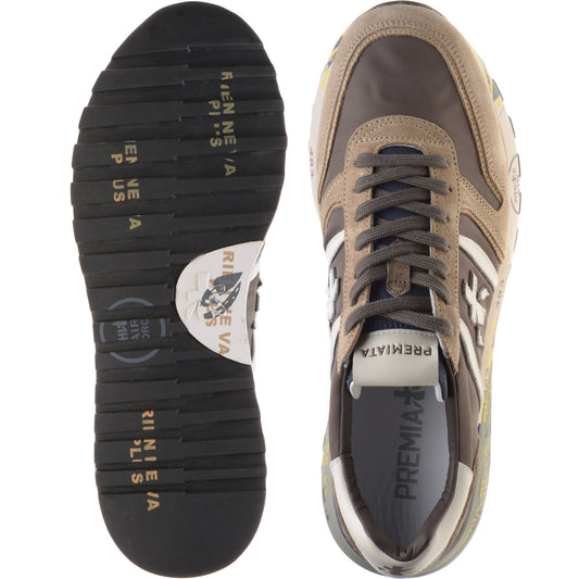 Product image for Premiata Lander mens rubber-soled trainers in brown