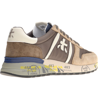 Product image for Premiata Lander mens rubber-soled trainers in brown