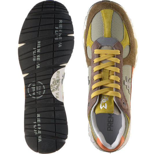 Product image for Premiata Mase mens rubber-soled trainers in taupe