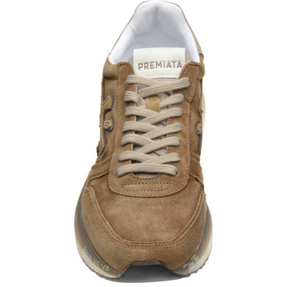 Product image for Premiata Mick mens rubber-soled trainers in brown