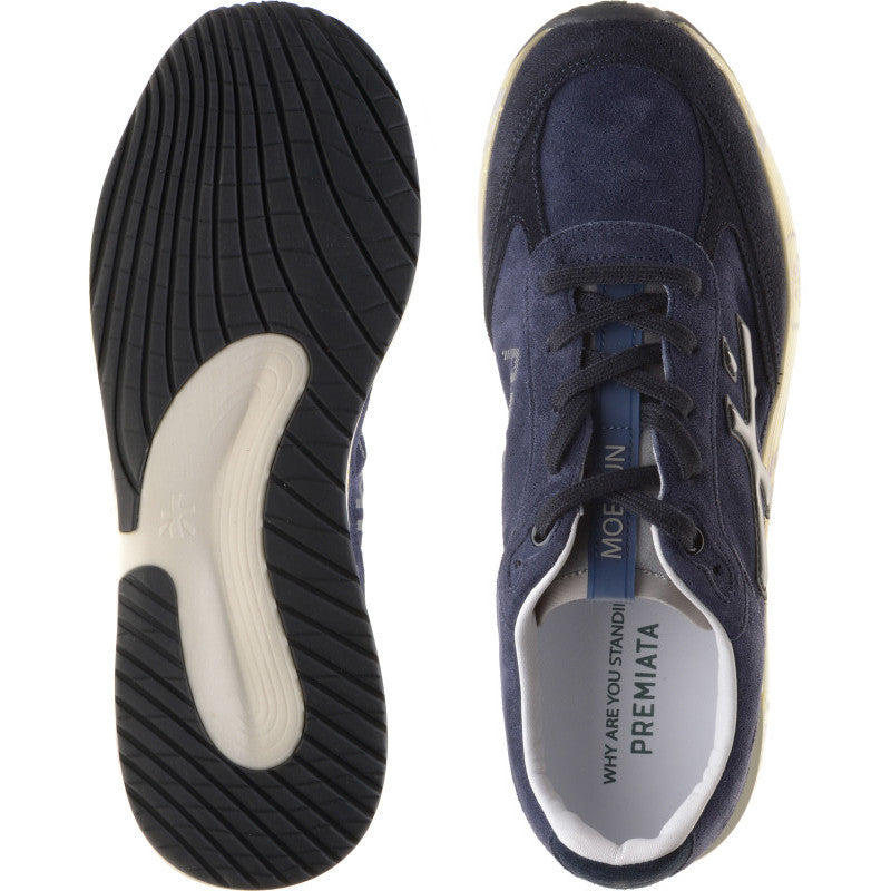Product image for Premiata Moerun mens rubber-soled trainers in blue