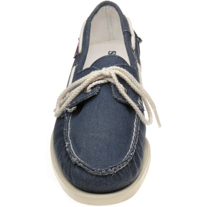 Product image for Sebago Dockside Portland Canvas in blue navy