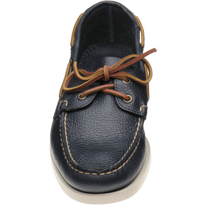 Product image for Sebago Dockside Portland in blue navy grain