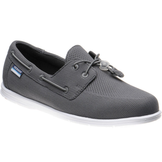 Product image for Sebago Monterey mens rubber-soled deck shoes in dark grey