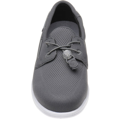 Product image for Sebago Monterey mens rubber-soled deck shoes in dark grey