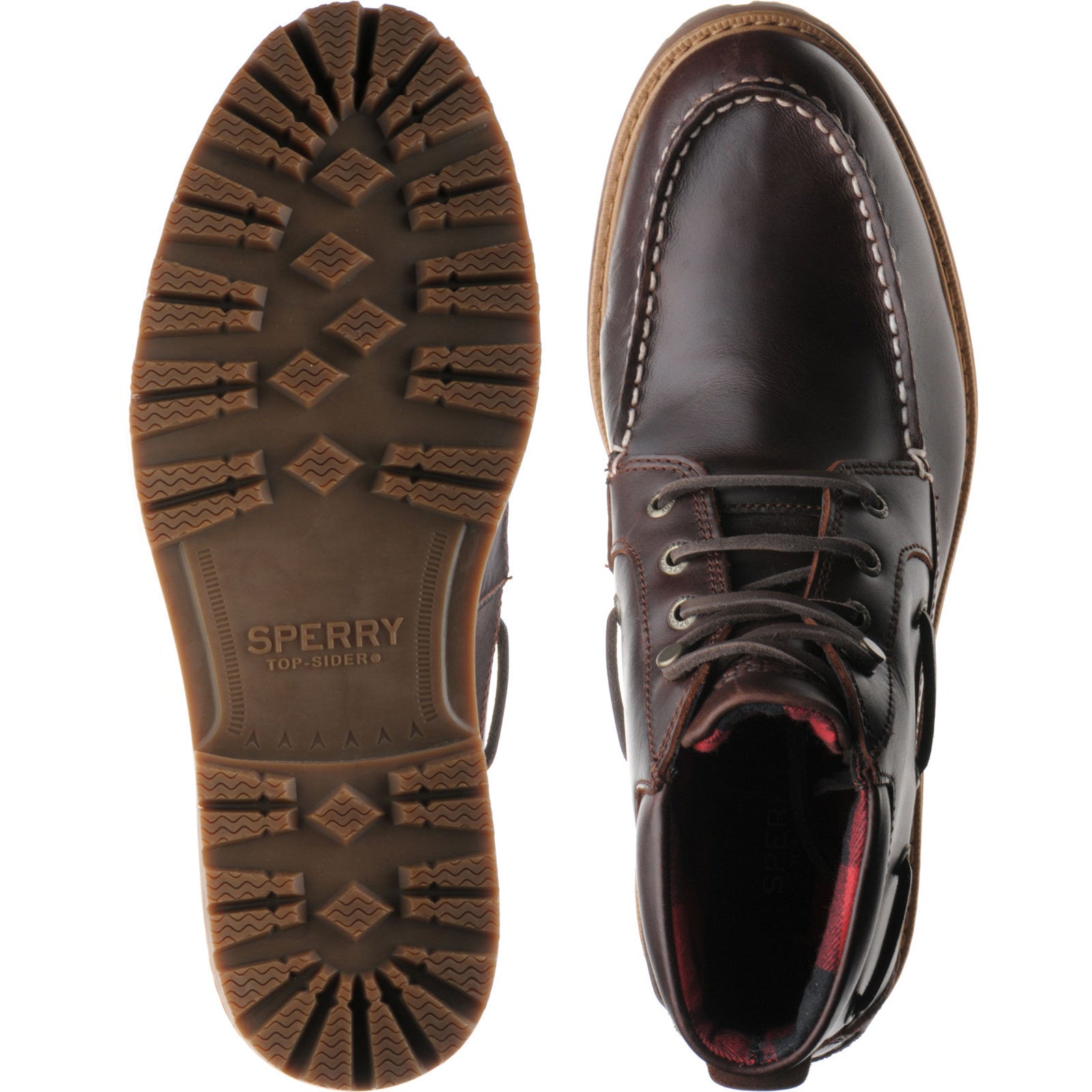 Product image for Sperry AO Lug mens rubber-soled Chukka boots in amaretto (second)