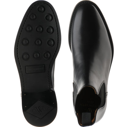 Product image for Wildsmith Model 170 mens rubber-soled Chelsea boots in black calf (second)