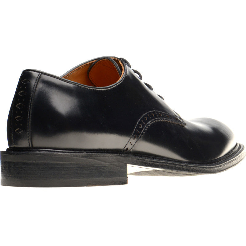 Product image for Wildsmith Model 26 mens rubber-soled Derby shoes in black polished