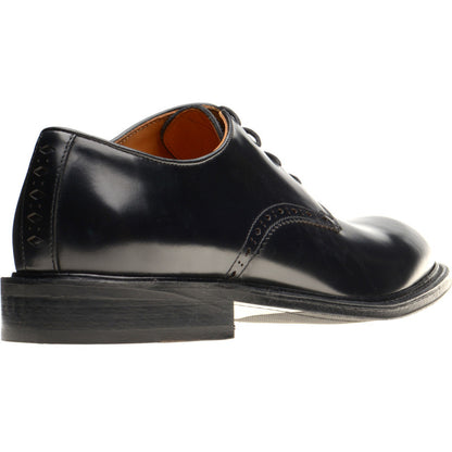 Product image for Wildsmith Model 26 mens rubber-soled Derby shoes in black polished