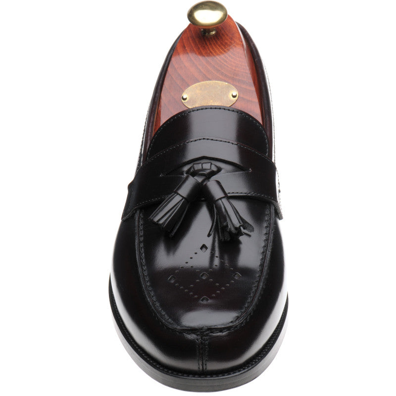 Product image for Wildsmith Model 27 mens tasselled loafers in burgundy polished