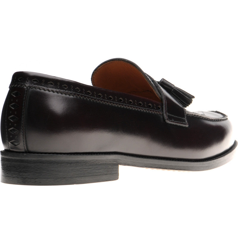 Product image for Wildsmith Model 27 mens tasselled loafers in burgundy polished