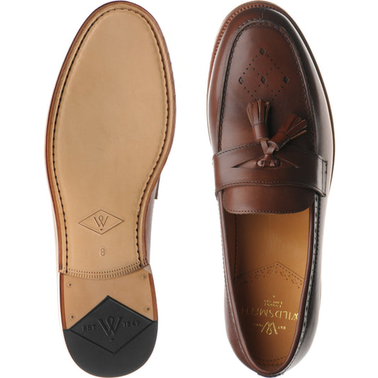Product image for Wildsmith Model 27 mens tasselled loafers in cognac calf (second)