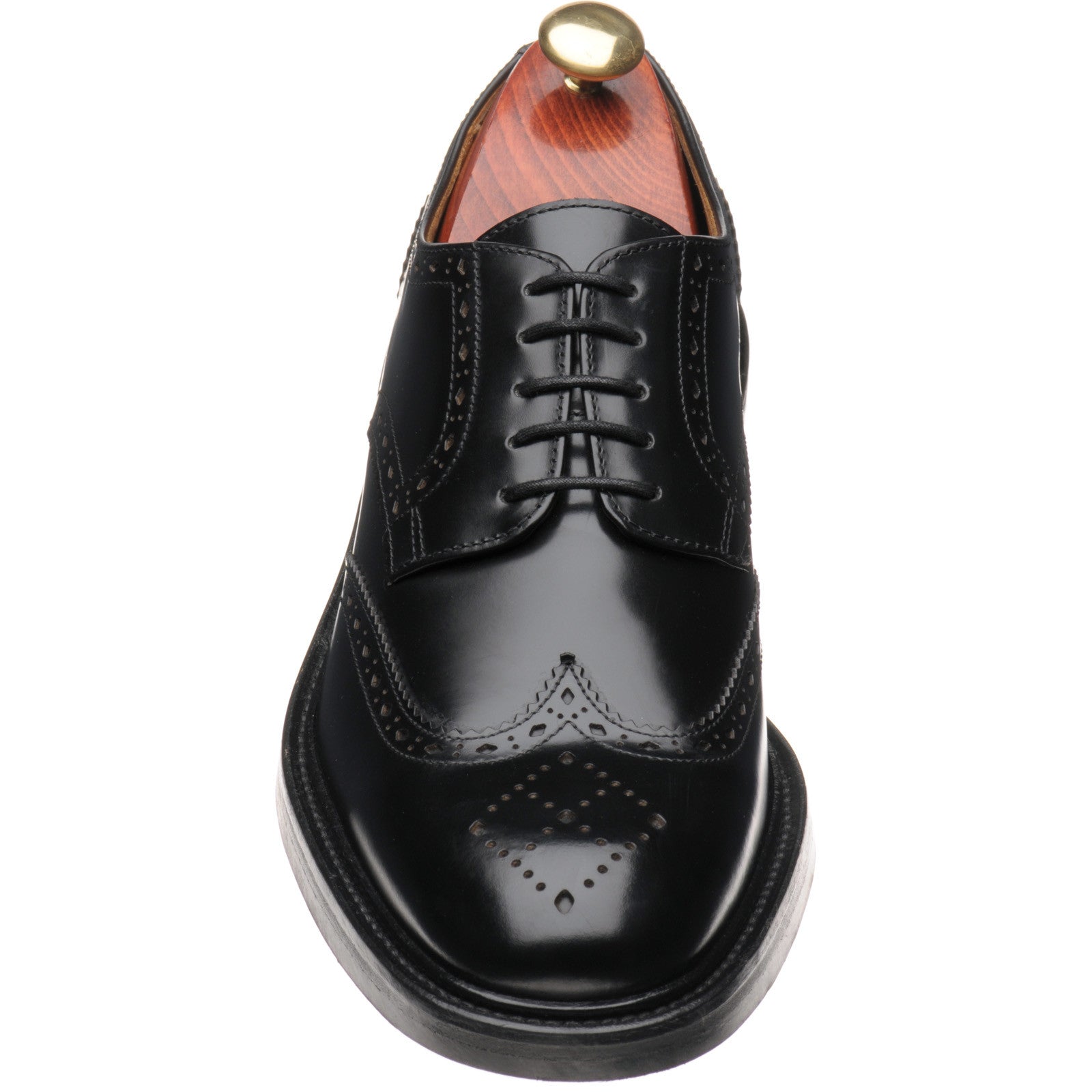 Product image for Wildsmith Model 39 mens brogues in black polished (second)
