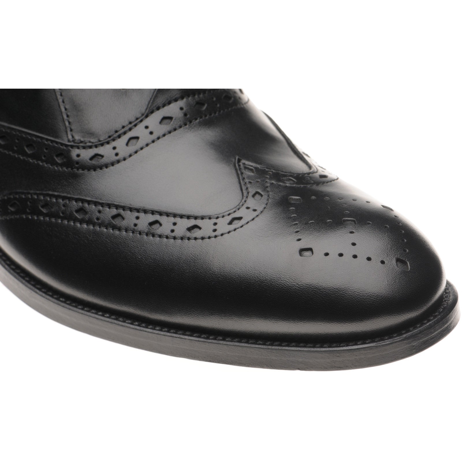 Product image for Wildsmith Model 42 mens brogues in black calf (second)