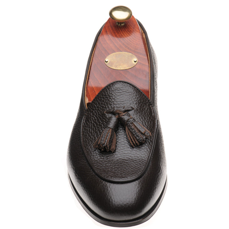 Product image for Wildsmith Model 88 mens tasselled loafers in brown grain (second)