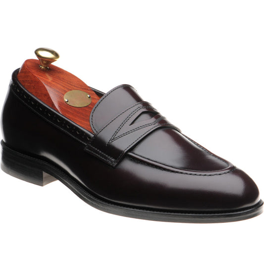 Product image for Wildsmith Model 98 mens loafers in burgundy polished (second)