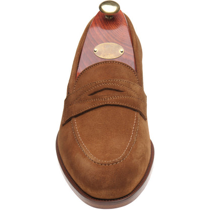 Product image for Wildsmith Model 98 mens loafers in tan suede