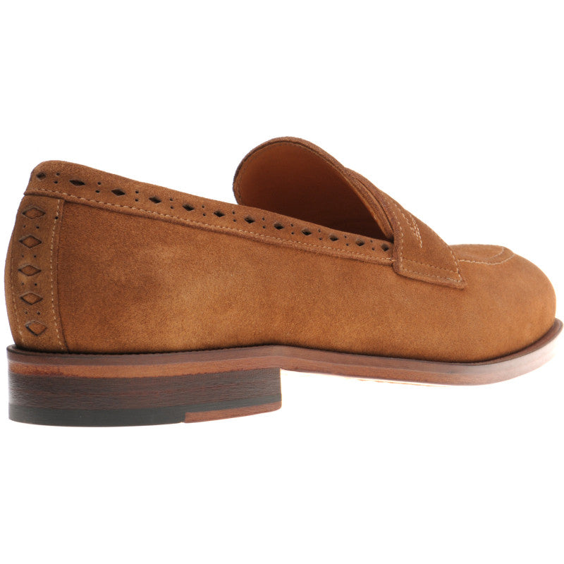 Product image for Wildsmith Model 98 mens loafers in tan suede