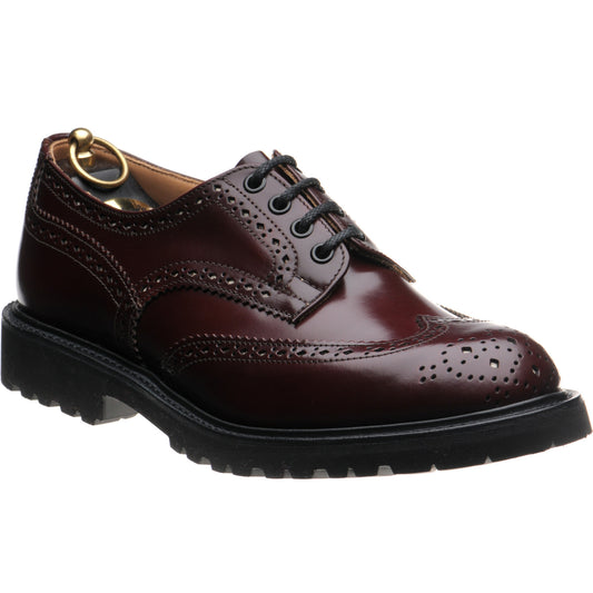 Product image for Wildsmith Wildsmith Bourton LW mens rubber-soled brogues in burgundy polished