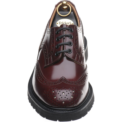 Product image for Wildsmith Wildsmith Bourton LW mens rubber-soled brogues in burgundy polished